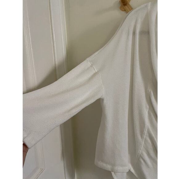 Free People Top Women's Medium White Lucky Day Tee Oversized We The Free - Picture 3 of 6